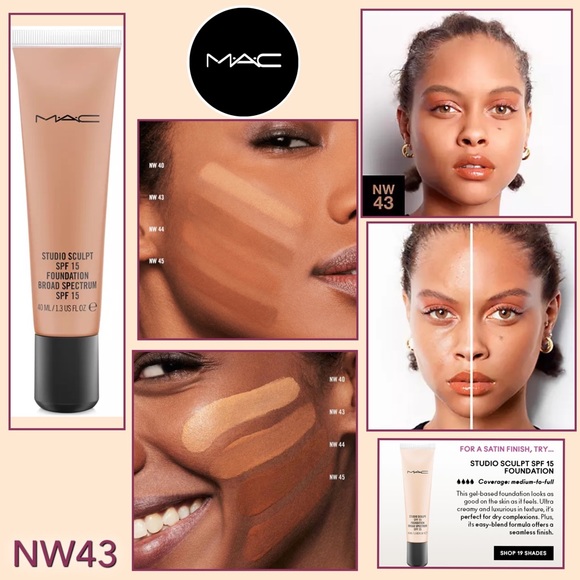 MAC COSMETICS- Studio Sculpt SPF15 Foundation {NW43} - Picture 8 of 13
